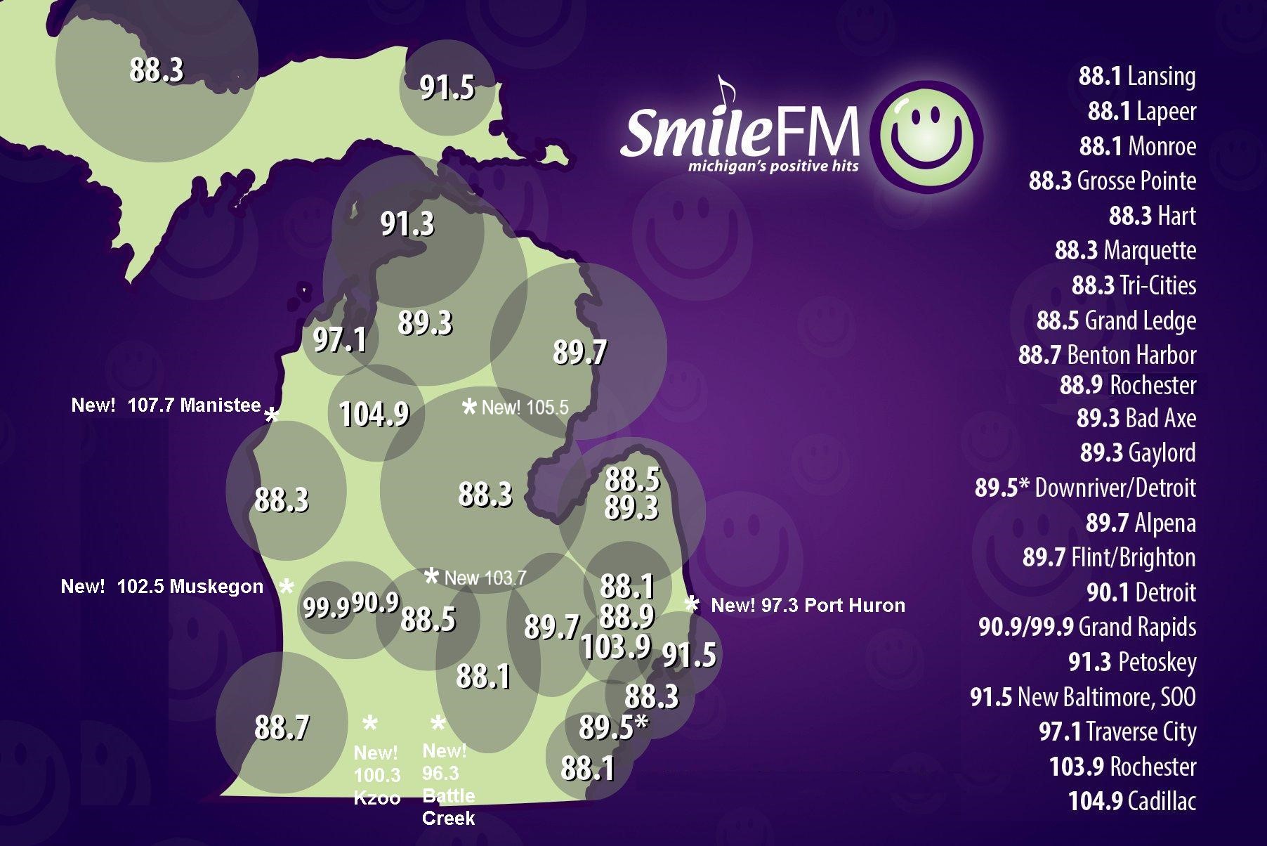 About Stations Smile FM Michigan s Positive Hits