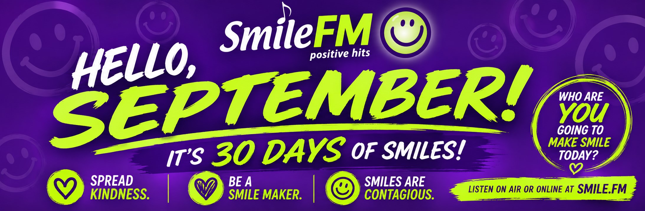 SEPTEMBER STARTS WITH A SMILE
